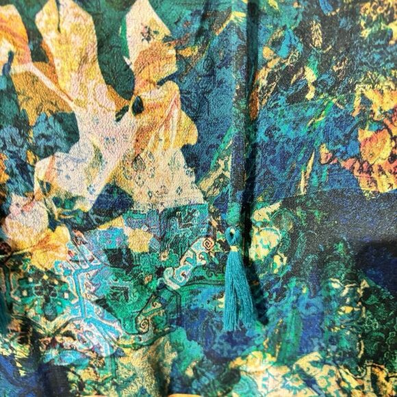 Soft Surroundings Small P Dakota Maxi Dress Floral Button Front Boho Cottage - Picture 6 of 8